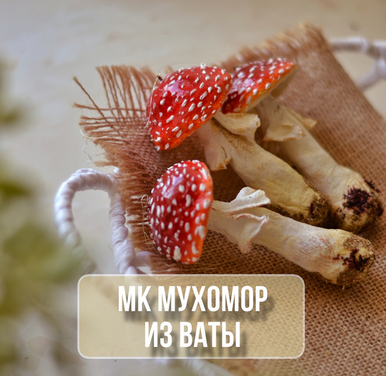 [Марина Климук] [Ватные игрушки] Мухомор из ваты (_0.png